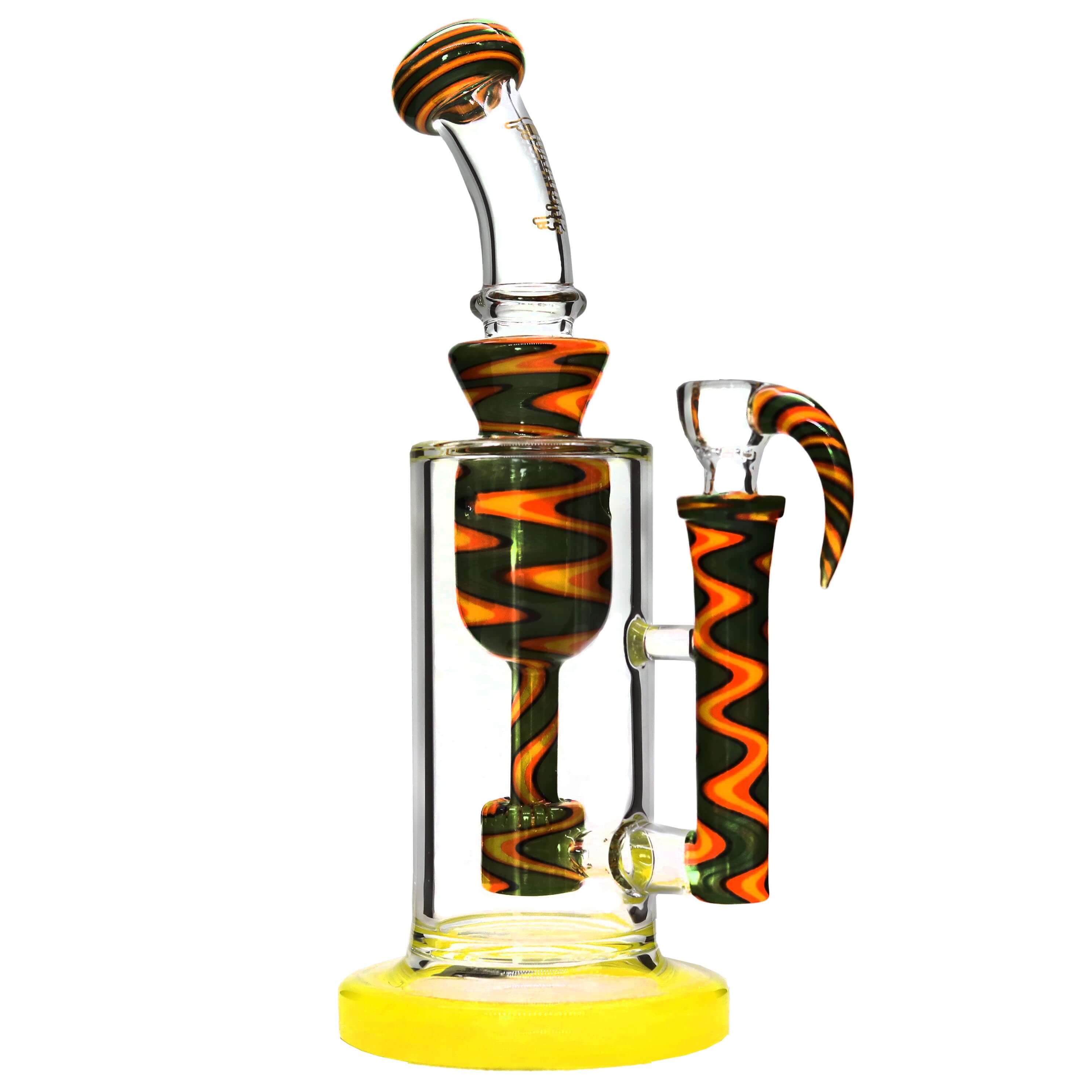 Cignature Wigwag Tree Arm Perc Straight Waterpipe (H4283) | 10 inch | Assorted Colors product image